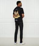 Футболка мужская Hugo Blue с изображением пиццы, черный - фото 2