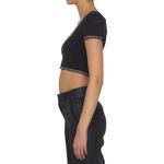 Кроп-топ с логотипом Alexander Wang, черный - фото 6