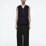 COS Женский жилет темно-синий, Navy Blue - фото 4