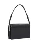 Сумка женская Calvin Klein на плечо с тиснением из монограмм, черный - фото 3