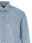 Узорчатая рубашка с длинными рукавами Barba, синий - фото 3