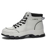 Ботинки Martin Boot женские Laorentou, бежевый/черный - фото