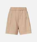 Хлопковые бермуды Brunello Cucinelli, Coffee Cream - фото