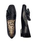 Мокасины кожаные Marc Cain с кисточками, черный - фото 4