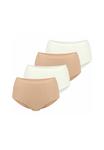 Трусы Sloggi GO SENSE 4ER PACK, Beige/Weiß/Beige - фото 4