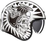 Шлем HJC v31 flame jet, Black/White - фото 2