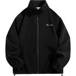 Воин Бархатное прикосновение Пальто Унисекс, Тёмно-синий - фото