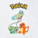 Футболка Pokemon - Original Trio детская белая - фото 2