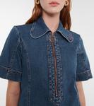 Джинсовое мини-платье See By Chloé, Truly Navy - фото 4