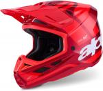 Шлем Alpinestars S-M7 Core ECE06/DOT, Red Glossy - фото 8