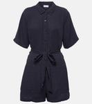 Комбинезон с поясом Dane Velvet, Ink - фото