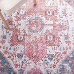 Ковер SAFAVIEH, 244 x 305 см, - коллекция Washable Serapi - большой - Rust & Blue, нескользящий и легко чистится, идеально для гостиной, спальни, офиса, столовой (SEP553P) - фото 6