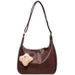 Сумка кросс-боди PINK·LAND, кофейная - фото 7