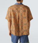 Льняная рубашка с принтом Valentino, Voyage - фото 4