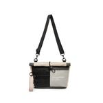 Champion Тканевая наплечная сумка унисекс, Linen/Black/Pebble Silver Gray - фото