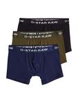 Боксеры G-Star Raw short 3er Pack, цвет blau/schwarz/grün - фото