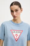 Хлопковая футболка Guess Jeans, синий - фото 4