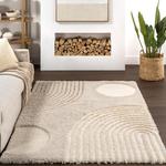 nuLOOM Gloria Abstract Shag ковер, 153 x 214 см, Light Brown - фото 7