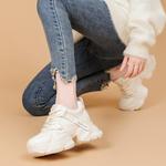 Кроссовки женские толстые средней высоты Daphne, черный - фото 9