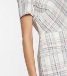 Платье миди в клетку Darland Roland Mouret, White Multi - фото 5