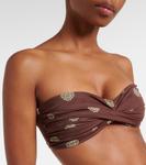 Бикини топ с принтом Sea Sprite Johanna Ortiz, Dark Chocolate/Light Green - фото 4