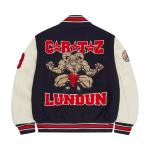 Университетская куртка Corteiz Goat, темно-синяя - фото 2