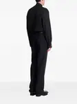 Расклешенные шерстяные брюки Balmain, черный - фото 4