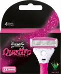 Лезвия для бритвы Quattro женские 3 шт. WILKINSON SWORD - фото