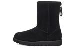 Угги UGG W Classic Short Logo Zip 'Black' Women's - фото