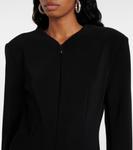 Мини-платье из крепа Norma Kamali, черный - фото 4