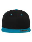 Бейсболка Flexfit Snapback, цвет blk/teal - фото