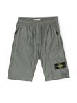 Stone Island Junior шорты с узором Compass, зеленый - фото