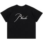 Футболка Rhude Classique Raglan Tee 'Black' - фото 2