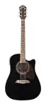 Акустическая гитара Oscar Schmidt OG2CEB Cutaway Dreadnought. Черная - фото 3