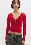 Блуза PULL&BEAR Blouse, Red - фото