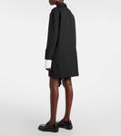 Мини-платье из смесовой шерсти Plan C, черный - фото 3