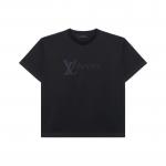 Iridescent Lv Vers T shirt LOUIS VUITTON, черный - фото