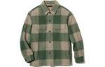 Рубашка Unisex Uniqlo Checked Overshirt, 55 зеленый - фото