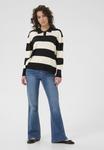 Топ Kaffe LIZZA STRIPED, Black Turtledove Wide Stripe/Black - фото 2