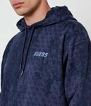 Толстовка мужская Guess Active с узором и логотипом, синий - фото 4