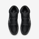 Кроссовки Air Jordan 1 Mid 'Black', черный - фото 4