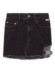 Джинсовая мини-юбка GCDS, черный - фото