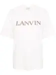 Футболка с нашивкой-логотипом Lanvin, розовый - фото
