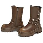 Женские Ботильоны TATA, Кофе (Без Подкладки) - фото 6