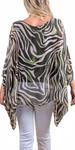 Seta Zebra Print Kaftan Top In Olive GIGI MODA - фото 2