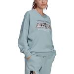 Свитшот женский синий Adidas - фото 3