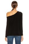 Топ Norma Kamali Long Sleeve Drop Shoulder, черный - фото 3