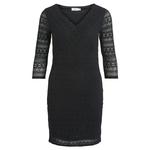 Платье Vila Chikka Lace 3/4 Sleeve, черный - фото 3