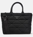 Сумка-тоут Re-Nylon стёганая Prada, черный - фото