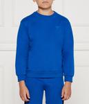 Толстовка детская Guess хлопковая с круглым вырезом, синий - фото